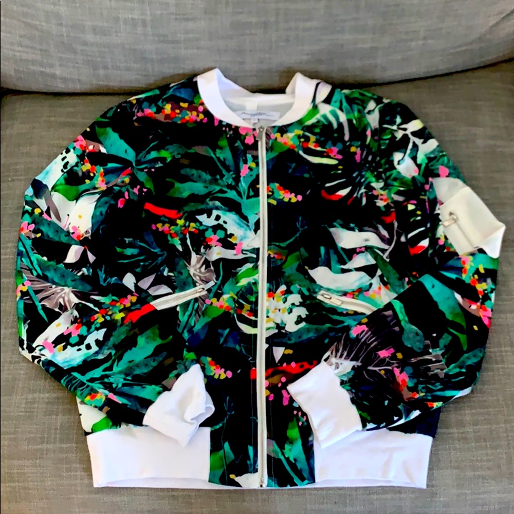 Soft baseball charmeuse jacket
